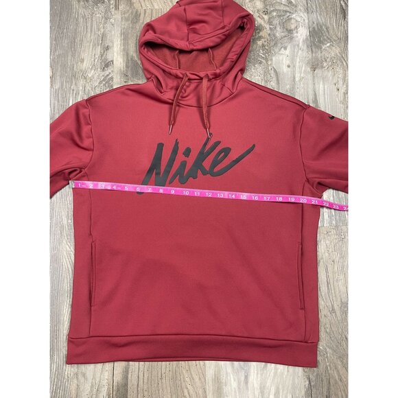 Nike Womens Small Hoodie Sweatshirt Pockets Hooded Red - Picture 4 of 8
